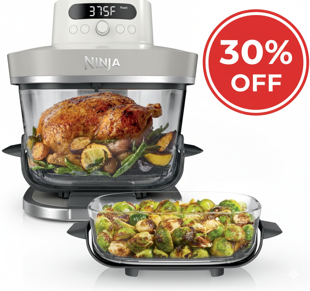 ninja crispi pro 6 in 1 glass air fryer | 450°f, nontoxic, 6qt & 2.5qt containers & lids | microwave, freezer, dishwasher safe | max crisp, air fry, bake, roast, recrisp, dehydrate | bone | as101lg ninja crispi pro 6 in 1 glass air fryer | 450°f, nontoxic, 6qt & 2.5qt containers & lids | microwave, freezer, dishwasher safe | max crisp, air fry, bake, roast, recrisp, dehydrate | bone | as101lg